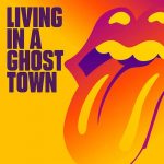 Rolling Stones Logo Lips and tongue with Ghost Town coronavirus theme