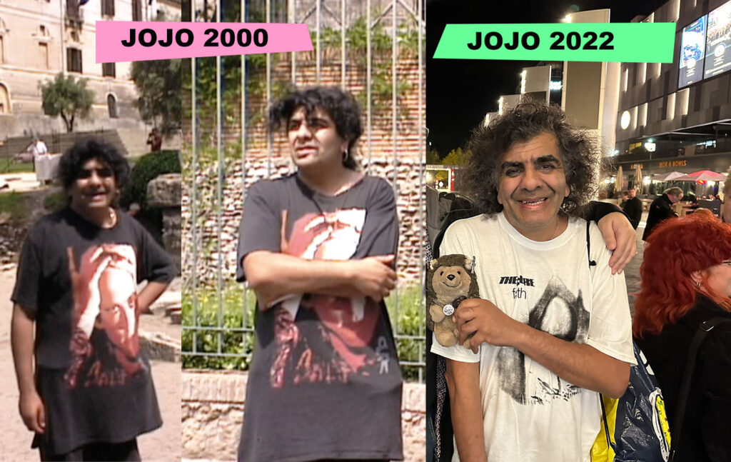 Jojo the cure fan now and then